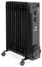 G21 Merapi olejový radiátor, 11 rebier, 2500 W,čierny