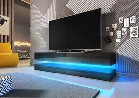 TV stolík Felisa (čierny lesk + čierna matná). Vlastná spoľahlivá doprava až k Vám domov. 780515