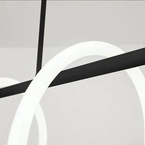 Toolight Toolight, LED nástenné svietidlo Long Black APP857-W, čierna-biela, OSW-04032