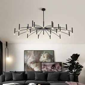Toolight Toolight, stropná lampa 15xG9 APP1196-15CP, čierna, OSW-40113