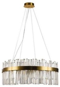 LED Stmievateľný luster na lanku LED/110W/230V 3000-6500K zlatá + diaľkové ovládanie