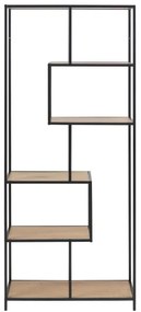 Knižnica SARON dub/čierna