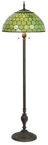 Stojací Tiffany lampa Amarante - Ø 51 * 165 cm E27 / max 3 * 60W