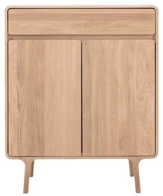 Komoda z masívneho dubového dreva so zásuvkou Gazzda Fawn