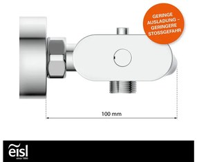 Eisl Termostatická sprchová/vaňová batéria Carneo (vaňová batéria chróm)  (100332828)