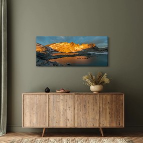 Obraz vysokohorskej krajiny (120x50 cm)