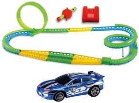 WL / XK Autodráha s píšťalkou a autíčkom modré