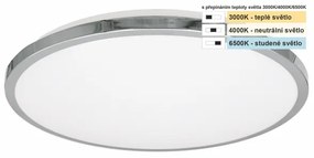 Top Light -LED Kúpeľ. stropné svietidlo SILVER LED/10W/230V IP44 pr. 29 cm chróm