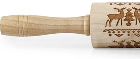 Toro Drevený valček s dekorom Sob, 38 cm