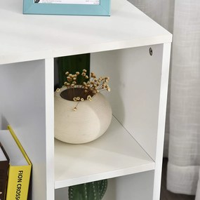 ModernHome Biely stolík na kolieskach - organizér