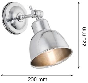 Argon 3172 - Nástenné svietidlo EUFRAT 1xE27/60W/230V