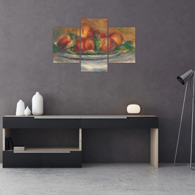Obraz - Auguste Renoir, Peaches on a  Plate, reprodukcia (90x60 cm)