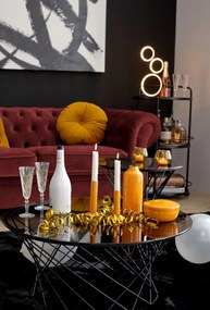 Pohovka Chesterfield, červená látka