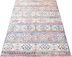 TA Koberec G004A BIELA/TMAVOMODRÁ DENVER FAA Rozmer: 200x200 cm