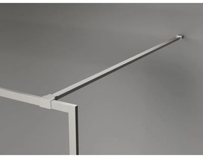Mexen Kioto-XF, sprchová zástena s rámom 110 x 202 cm, 10mm šedé sklo, oceľový profil, 800-110-104-97-40-X