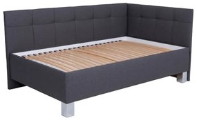 Čalúnená posteľ s úložným priestorom bez matraca MARIA PETITE 120x200 cm sivá