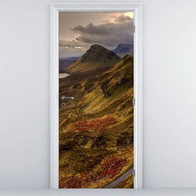 Fototapeta na dvere - Škótske hory (95x205cm)