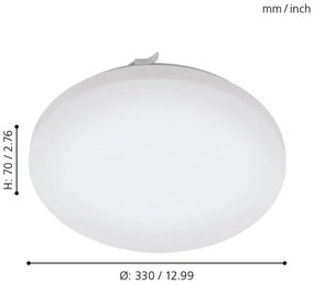 Eglo 79523 - LED Kúpeľňové stropné svietidlo TUSCOLA LED/14,6W/230V IP44
