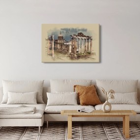 Obraz - Forum Romanum, Rím, Taliansko (90x60 cm)