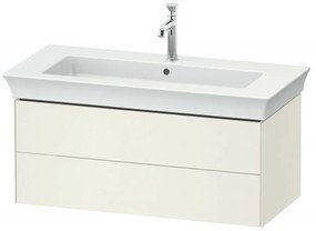 DURAVIT White Tulip závesná skrinka pod umývadlo, 2 zásuvky, 984 x 458 x 410 mm, nordická biela vysoký lesk, WT43420H4H4