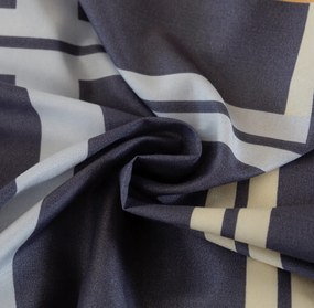 Obliečky z mikrovlákna TARTAN tmavomodré Rozmer obliečky: 2 ks 70 x 80 cm | 160 x 200 cm