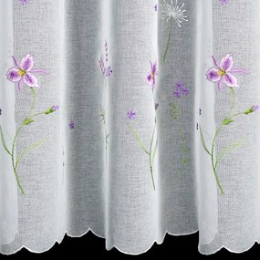 ZÁCLONA NA PÁSKE INESA 350X160 CM KVETY