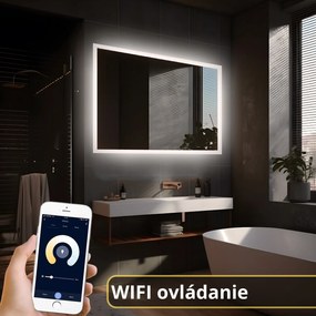 LED zrkadlo Classico 110x70cm neutrálna biela - wifi aplikácia