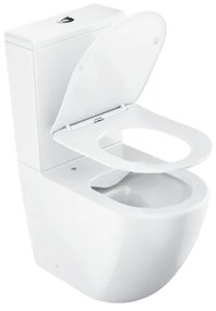 Ravak X01870 - kombinované bezokrajové WC (Rimless) s WC sedátkom SoftClose OPTIMA, keramika/biela