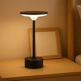 LED nabíjateľná dotyková stolná lampa TAVOLO LED/2,5W/5V 2400 mAh 3000-6000K čierna