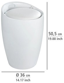 Wenko Kúpeľňová stolička s úložným priestoromCandy 20 l, biela