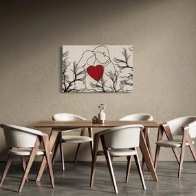 Obraz - Zamilovaný pár (90x60 cm)