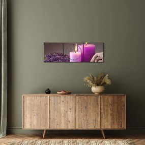 Obraz spa vecí (s hodinami) (90x30 cm)