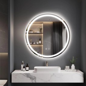 LED zrkadlo okrúhle 80 cm