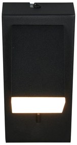 Matne čierne LED nástenné svietidlo Raglan – Trio