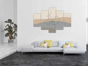 Obraz - Line art bozk (150x105 cm)