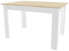 Bestent Jedálenský stôl 120x80cm Sonoma/White Edgy