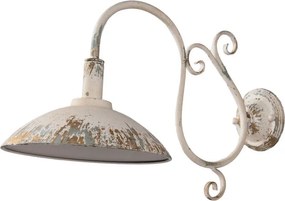 Béžová antik kovová nástenná lampa Xavièrra - 49*23*27 cm E14/ma* 1*25W