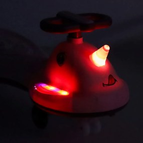 KIK LED Swing FIX S1 gravitačná kolobežka s rúčkou, ružová