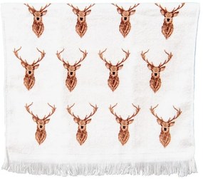 Froté kuchynský uterák s jeleňami Cosy Lodge I - 40*66 cm