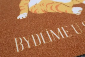 Mercury Flooring, Rohožka Bývame u svojej mačky 40x60 cm, 40x60, oranžová