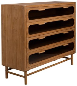 Bambusová komoda v prírodnej farbe 105x88x38 cm Caroun – Dutchbone