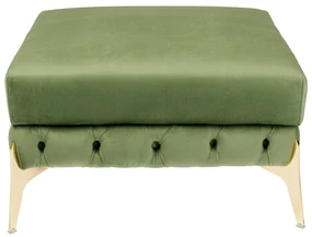 Bellissima Velvet taburetka zelená
