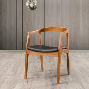 Jedálenská stolička Albero Black and Walnut