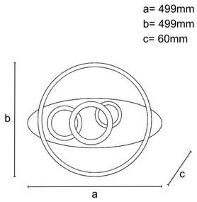 LED Stmievateľné stropné svietidlo LED/105W/230V 3000-6500K + diaľkové ovládanie