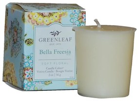Sviečka s vôňou frézie Greenleaf Bella Freesia, doba horenia 15 hodín