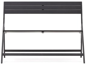 Čierna kovová záhradná lavica Torreta – Kave Home