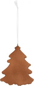 Závesná dekorácia zasnežený perníkový stromček Frosted Ginger - 9*1*10 cm