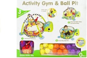 LEAN Toys Detská vzdelávacia podložka 3v1 Bazénové loptičky