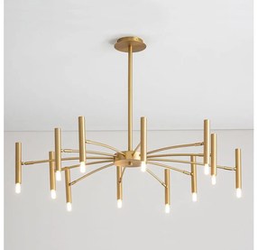 Redo 01-2774 - Luster na tyči RAYEN 12xG9/10W/230V bronz