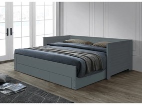 Rozkladacia posteľ Greta (sivá) (s roštom). Vlastná spoľahlivá doprava až k Vám domov. 1016024